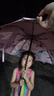 小魔太陽傘遮陽傘雙層黑膠防曬傘防紫外線晴雨兩用迷你便攜三折傘8骨 曬單實拍圖
