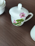 品聚德中式骨瓷辦公杯茶杯家用帶蓋水杯會(huì )議杯陶瓷蓋杯待客杯子定制LOGO 荷花骨瓷會(huì )議杯 1個(gè) 曬單實(shí)拍圖