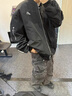 迪伽達(dá)美式國(guó)潮飛行夾克外套男春秋季棒球服外套男休閑百搭高街夾克男 JFFS-1074綠色 XL 曬單實(shí)拍圖
