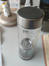 希諾雙層玻璃杯磁吸式茶水分離杯子男高檔茶杯水杯XN-7013本色 370mL 曬單實(shí)拍圖