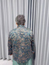 俞兆林（YUZHAOLIN）奶奶裝春季新款老年人襯衫長袖媽媽唐裝老人衣服老太太春秋薄外套 FF8182191904 藍色【單件上衣】 XL  【建議80-105斤】 曬單實拍圖