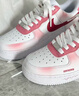 耐克（NIKE）球鞋定制 Air Force 1AF1空軍一號 淺墨染指 玫瑰情話 男女鞋 玫瑰情話 定制款不支持退換  37 .5 全新正品 假一賠十 曬單實拍圖