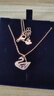施華洛世奇（SWAROVSKI）DAZZLING SWAN璀璨天鵝系列粉天鵝項(xiàng)鏈方鉆手鏈送女友情人節(jié)禮物 粉色天鵝項(xiàng)鏈(5469989) 曬單實(shí)拍圖