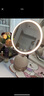 歌嵐gevilan 3D聯(lián)動化妝鏡帶燈led補光美妝鏡子 七夕禮物情人節(jié)送女友老婆 桌面梳妝臺高清新婚梳妝鏡 奶昔白 曬單實拍圖