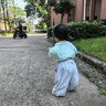 巴厘小豬女寶寶褲子夏季薄款兒童長褲純棉嬰幼兒衣服夏天燈籠褲女童休閑褲 海棠果 90 曬單實拍圖