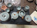 京東京造 茶具整套 功夫茶具套裝帶茶盤茶壺茶杯 天青汝窯西施壺 16件 曬單實拍圖