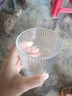 翻口杯豎條紋玻璃咖啡杯風(fēng)琴水杯家用高顏值竹節(jié)杯拿鐵牛奶果汁杯 豎紋竹節(jié)杯 1個(gè)裝 380ml 曬單實(shí)拍圖
