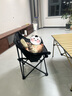 山扉sunnyfeel折巧月亮椅戶外折疊椅露營(yíng)高背便攜式釣魚(yú)凳野餐躺椅沙灘椅 黑 曬單實(shí)拍圖