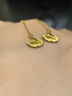 周六福（ZLF） 黃金耳飾女款足金秋日物語(yǔ)系列百搭銀杏耳墜送女友 計(jì)價(jià) 一對(duì)-1.57g 曬單實(shí)拍圖