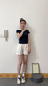 卓詩(shī)尼平底德訓(xùn)鞋女2025秋季新款網(wǎng)面透氣薄款休閑女鞋子復(fù)古軟底運(yùn)動(dòng)鞋 深藍(lán)色 37 曬單實(shí)拍圖