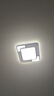 四季沐歌（MICOE）輕奢臥室燈 客廳吸頂燈led 后現(xiàn)代北歐大氣簡約餐廳書房 摩朗白/38*2W/三色調(diào)光/52*52cm 曬單實(shí)拍圖