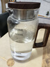 憶壺茶帶刻度水壺玻璃涼水壺食品級(jí)耐高溫涼水壺家用大容量冷水壺玻璃 【1100ML刻度】加厚木把涼水壺 曬單實(shí)拍圖