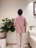 雅鹿媽媽裝夏裝2025新款國(guó)風(fēng)套裝洋氣中年女士上衣中老年人棉麻兩件套 粉紫色套裝 3XL (建議110-125斤) 曬單實(shí)拍圖