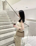 CHAILAS&KLTCH包包2025夏季新款手提凱莉包真皮女包輕奢高級感單肩斜挎包媽媽包 大象灰【高檔禮盒裝】 曬單實拍圖