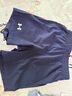 安德瑪（Under Armour）兒童夏季運動短褲男童速干彈力休閑大童透氣梭織短褲242123175 黑藍 140 曬單實拍圖