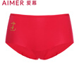 愛(ài)慕內褲女開(kāi)運系列內褲紅色本命年提臀中腰內褲AM232741 紅色 M (165) 曬單實(shí)拍圖