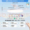 雷士（NVC）風(fēng)扇燈餐廳吊扇燈led臥室北歐客廳燈三防 全光譜護(hù)眼 枕邊風(fēng) 【全光譜/1級(jí)能效】48寸145瓦智能 曬單實(shí)拍圖