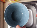 蘇氏陶瓷（SUSHI CERAMICS）藍(lán)色芝麻釉點(diǎn)6只裝米飯碗湯碗5英寸西式螺紋飯碗 曬單實(shí)拍圖