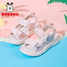巴布豆（BOBDOG）童鞋女童透氣沙灘鞋夏季軟底休閑兒童涼鞋105552102櫻花粉29 曬單實(shí)拍圖
