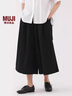 無(wú)印良品（MUJI）女式易干彈力泡泡紗輕便七分褲 褲子女款25年夏季女裝 BE1VSA5S 深灰色 L （165/70A） 曬單實(shí)拍圖