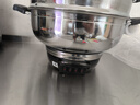 美的不銹鋼電蒸鍋燉蒸煮一體2025新款 多星鍋 電煮鍋 電炒鍋 36CM大口徑蒸籠 2100W速蒸 24.1L 大容量 曬單實(shí)拍圖