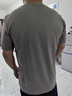 吉普（JEEP）吉普冰 絲休閑套裝男薄款桑蠶絲運(yùn)動兩件套中年爸爸寬松速干夏裝 深藍(lán)色 230【圓領(lǐng)桑蠶絲面料】 XL 【建議142-152斤】 曬單實(shí)拍圖