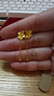 周六福（ZLF） 黃金耳飾女款足金999婚嫁甜蜜櫻花格?；ńY(jié)婚耳墜 計(jì)價(jià) 2.74g 曬單實(shí)拍圖