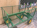 四輪拖車(chē)拉貨小推車(chē)平板車(chē)網(wǎng)車(chē)老虎車(chē)搬運車(chē)載重家用運貨車(chē)輕便 大號120*60*28 充氣輪 曬單實(shí)拍圖