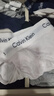 Calvin Kleinck白色腰邊男士三角內(nèi)褲2661三條裝七夕禮月光白/夕陽(yáng)紅/海濤藍(lán)M 曬單實(shí)拍圖