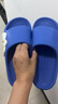 豬爸爸兒童拖鞋男童夏季家居室內(nèi)洗澡防滑中大童寶寶奧特曼涼拖鞋藍(lán)38 曬單實(shí)拍圖
