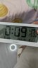 得力（deli）兒童節(jié)禮物多功能電子鬧鐘學生兒童專用起床神器電子時鐘溫濕度計 白色 曬單實拍圖