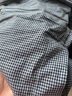 無(wú)印良品（MUJI）男式 棉府綢 前開(kāi)口平角內(nèi)褲 男士男生男款四角純棉 薩克森藍(lán)格紋 L 175/88A 曬單實(shí)拍圖