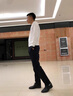 皮爾卡丹休閑褲男士秋季新款商務(wù)休閑通勤百搭直筒西褲彈力抗皺簡約褲子男 黑色 32 【2尺5】 曬單實拍圖