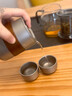 不止荒野戶外鈦杯保溫杯鈦合金燒水杯戶外露營野餐茶具套裝水壺純鈦杯 350ml茶壺+50ml茶杯*3個+收納袋 曬單實拍圖