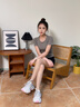 CHERY KALLY【行星探訪】輕奢厚底老爹鞋女款2025新款復(fù)古休閑臟臟鞋女 白桃粉 （臟臟鞋） -增高6cm 36 曬單實(shí)拍圖