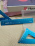 JCZS尺子小學(xué)生專(zhuān)用多功能金屬套尺四件套直尺波浪尺量角器三角板套裝高顏值鋁合金繪圖尺工程制圖畫(huà)圖 【公式款】15cm藍/4件套 【刻字】 曬單實(shí)拍圖