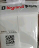羅格朗（LEGRAND） 開關(guān)插座面板 五孔插座暗裝電源套裝 畫采白色五孔10只裝 插座 曬單實拍圖