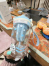 BOSHENG可愛(ài)水杯女生夏季雙飲塑料杯tritan材質(zhì)2025新款學(xué)生便攜泡茶杯子 藍色【tritan+雙飲+獨立茶倉】 600ML 曬單實(shí)拍圖