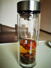 希諾雙層玻璃杯男家用商務(wù)辦公泡茶杯子過濾車載水杯XN-9302 345mL 曬單實(shí)拍圖