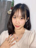 紀詩(shī)哲鉑白金PT950項鏈女藍托帕石3克拉吊墜七夕情人節生日禮物送女友鉑金950閃O鏈+3克拉托帕石吊墜 曬單實(shí)拍圖