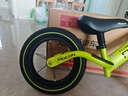 飛鴿（PIGEON）兒童滑步車(chē)小孩平衡車(chē)腳踏車(chē)2-5歲單車(chē)12寸鋁合金綠色 曬單實(shí)拍圖