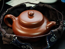 京東京造 宜興紫砂壺 手工茶壺【原礦朱泥】煮泡茶具 柿圓壺 248ml禮盒裝 曬單實拍圖