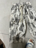 主意范（ZHUYIFAN）美式扎染7分褲2025夏季新款美式扎染7分褲男慵懶松弛感美式寬松直 511-1-CK2510 米白色 2XL 曬單實(shí)拍圖