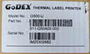 GODEX科誠G500U珠寶行業(yè)標(biāo)簽機(jī)準(zhǔn)考證打印服裝洗水嘜醫(yī)院試管貼紙亞馬遜箱嘜入倉條碼熱敏熱轉(zhuǎn)印打印機(jī) 曬單實(shí)拍圖
