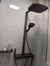 漢斯格雅（Hansgrohe）德國衛(wèi)浴奶油白色恒溫智能數(shù)顯美膚凈水淋浴腰噴全銅花灑套裝 槍灰色【凈水美膚+腰部按摩】恒溫款 曬單實拍圖