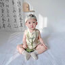 迪士尼（Disney）嬰兒衣服男孩新中式唐裝國風(fēng)夏季哈衣寶寶滿月百天一周歲禮服夏裝 男寶國風(fēng)帶香包哈衣 66cm 曬單實拍圖