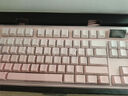 黑爵（AJAZZ）MK87三模無線機械鍵盤客制化鍵盤5層填充全鍵熱插拔Gasket結(jié)構(gòu)10000mAh長續(xù)航 側(cè)刻漸變粉 美拉德軸-熱插拔TFT屏幕+旋鈕 曬單實拍圖
