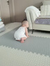 漫叮熊爬爬墊拼接加厚4cm地墊特厚拼接爬爬墊床邊防摔嬰兒泡沫巨厚無(wú)甲 白色+粉+藍灰+30*1.1cm10片裝顏色隨機 曬單實(shí)拍圖