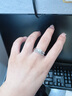 LIGHT ONLY18K金排鉆戒指 培育鉆 新娘禮物 結婚求婚定制戒指 女神節(jié)禮物 【26分】半圈排戒 單顆鉆2分 下單備注指圈號(港碼) 【DE/vs】 曬單實拍圖
