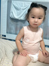 歐孕（OUYUN）兒童背心夏季莫代爾寶寶薄款無(wú)袖打底衫內穿 糖果粉  90 曬單實(shí)拍圖